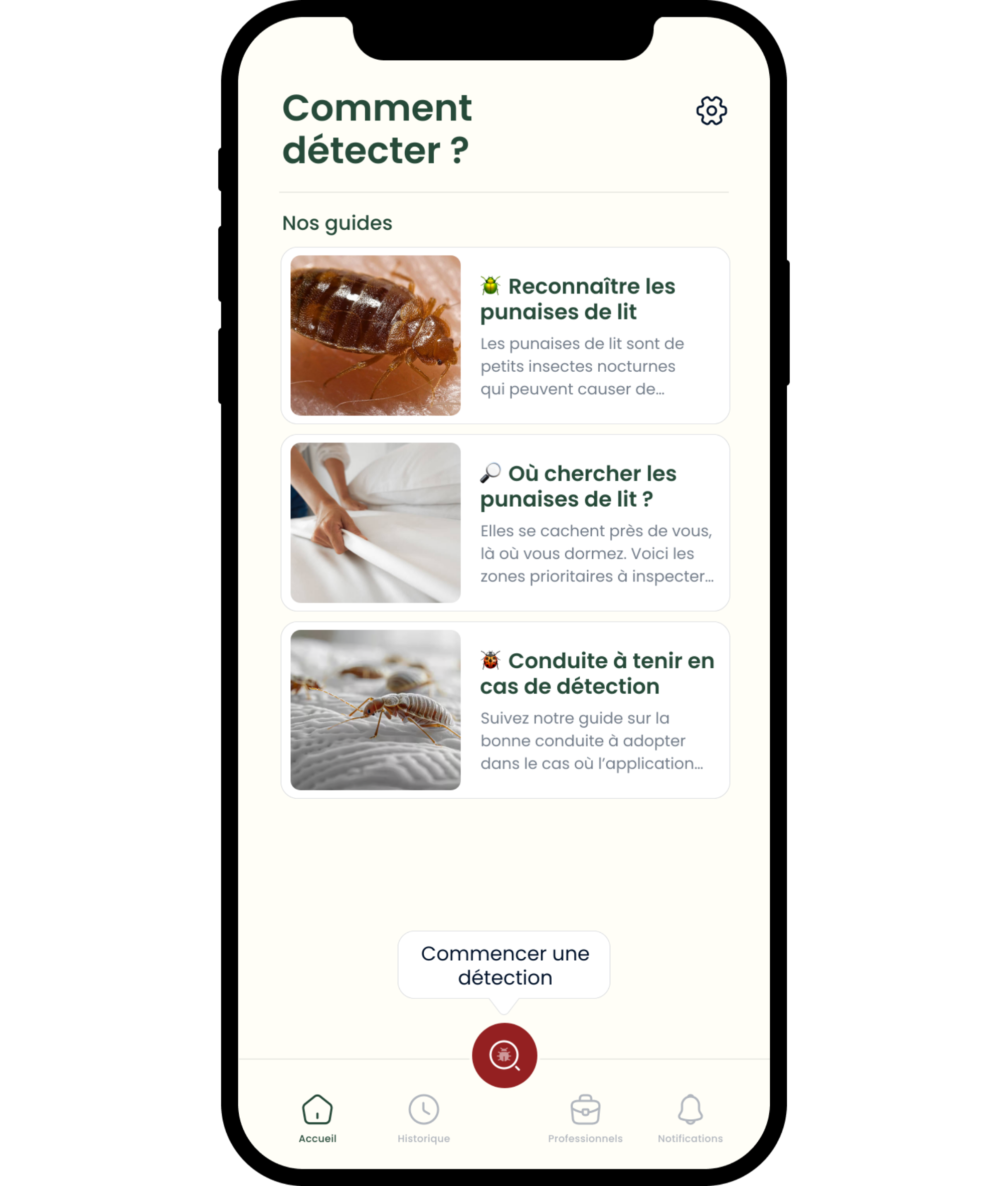 Mockup de l'application